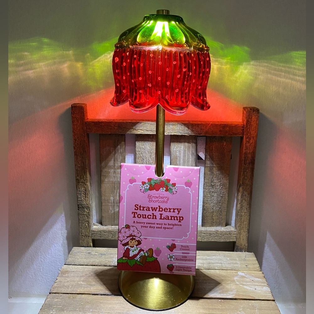 NEW STRAWBERRY SHORTCAKE 14” RECHARGEABLE TOUCH LAMP